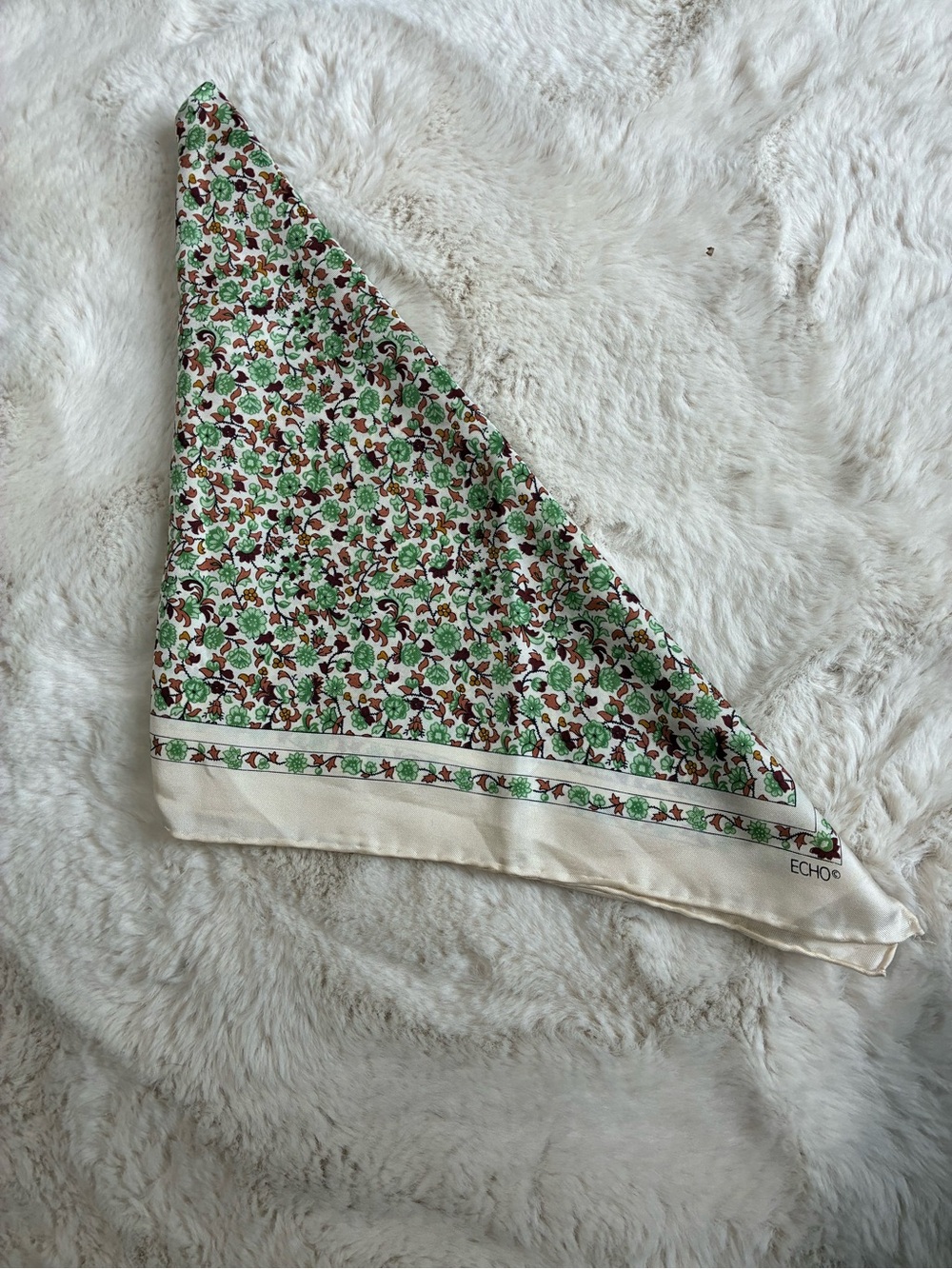 Vintage ECHO 100% Silk Scarf